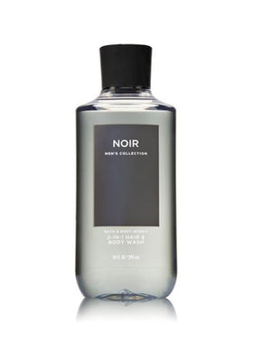 Bath & Body Works Noir in-shower use showing product dispensing and quick rinse benefit