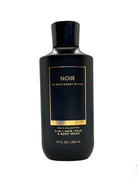 Bath & Body Works Noir 10 oz size comparison showing portable bottle for travel convenience