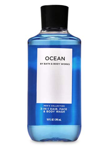 Bath & Body Works Ocean body cream open showing creamy texture for moisturized skin
