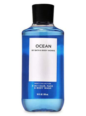 Bath & Body Works Ocean body cream open showing creamy texture for moisturized skin