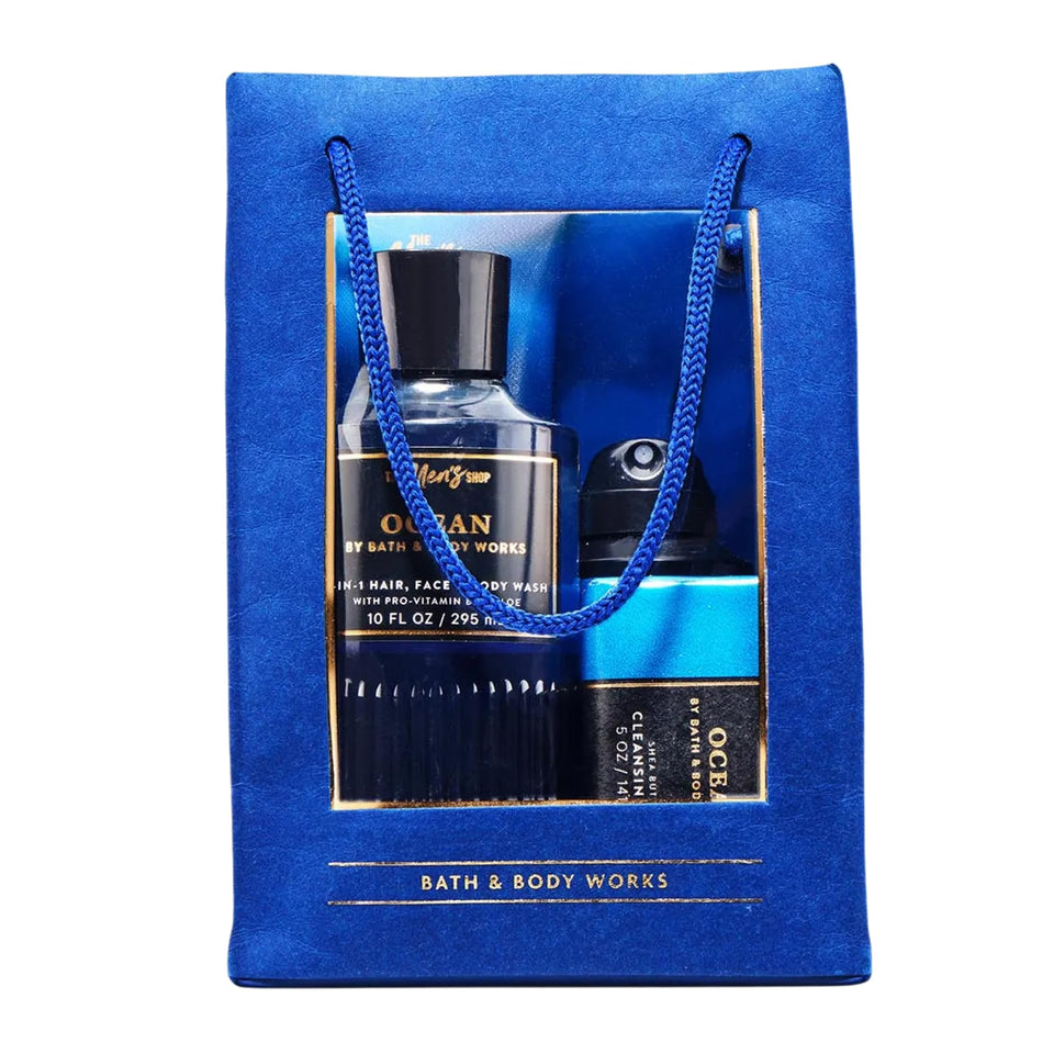 Bath & Body Works front packaging showing Ocean set, ideal gift presentation