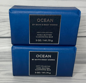 Bath & Body Works soap bar held in hand showing size and travel-friendly benefit