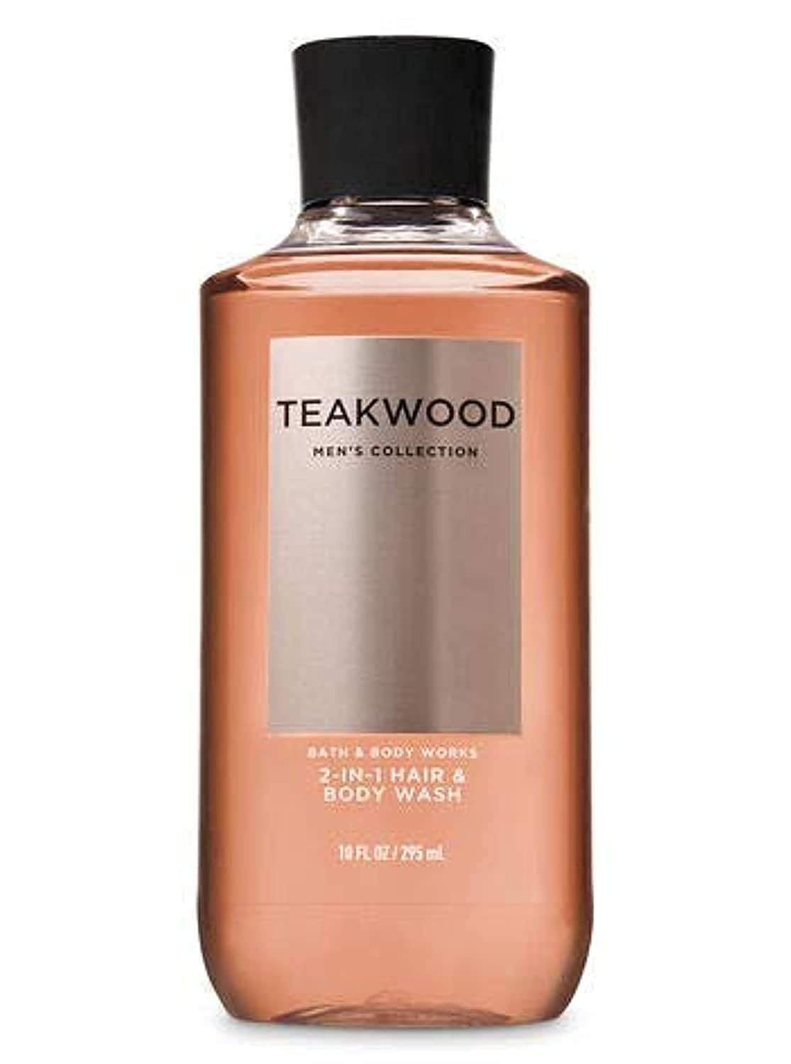 Bath & Body Works bottle front packaging showing teakwood label and size