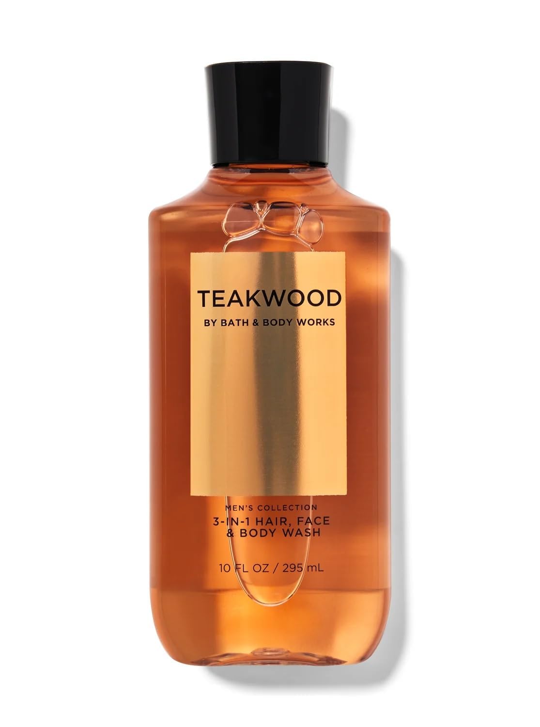 Bath & Body Works Teakwood being used in shower demonstrating quick rinse