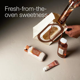 Bath & Body Works body wash pump dispensing Warm Vanilla Sugar, cleanses gently