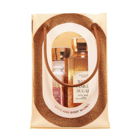 Bath & Body Works front packaging of Warm Vanilla Sugar gift set, great for gifting