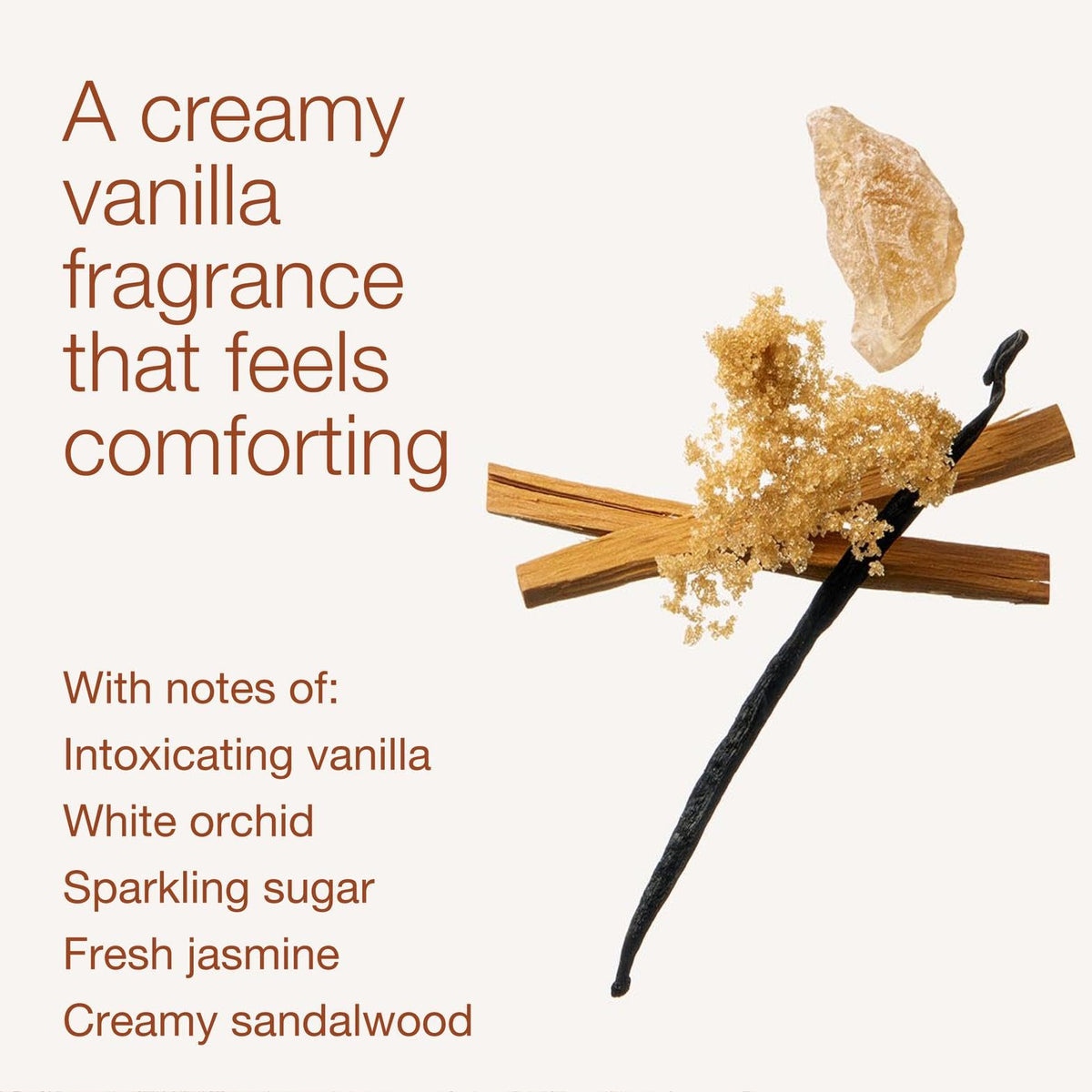 Bath & Body Works cream texture swatch showing lightweight, fast-absorbing formula benefit
