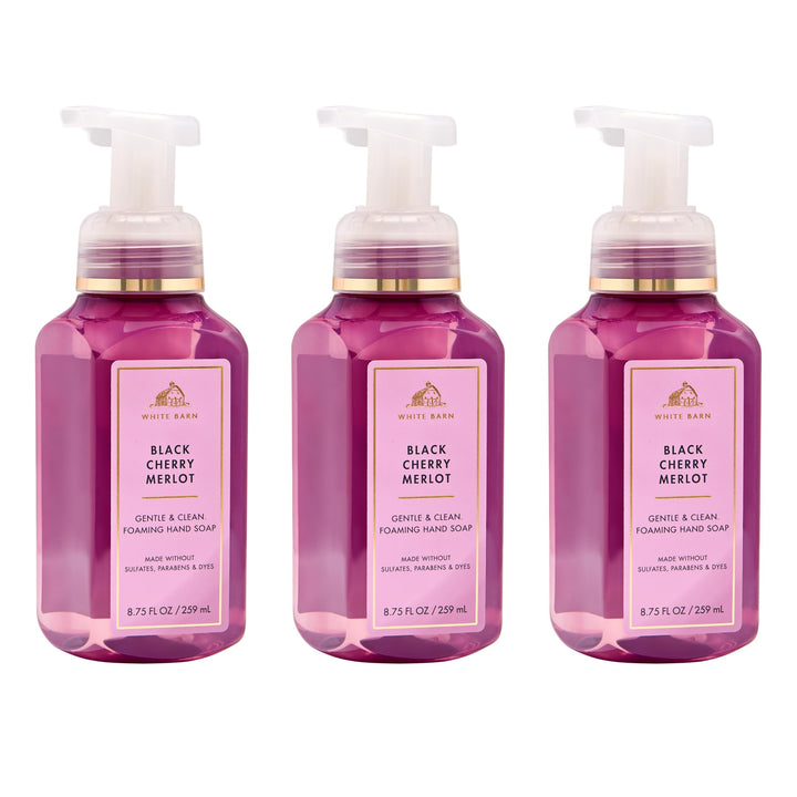 Bath & Body Works front packaging showing three bottles and scent name