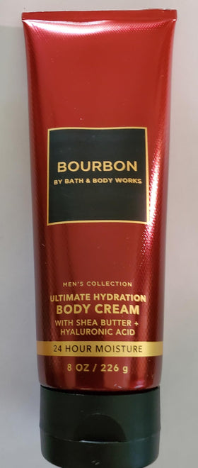 Bath & Body Works cream in hand being applied to arm for fast absorption