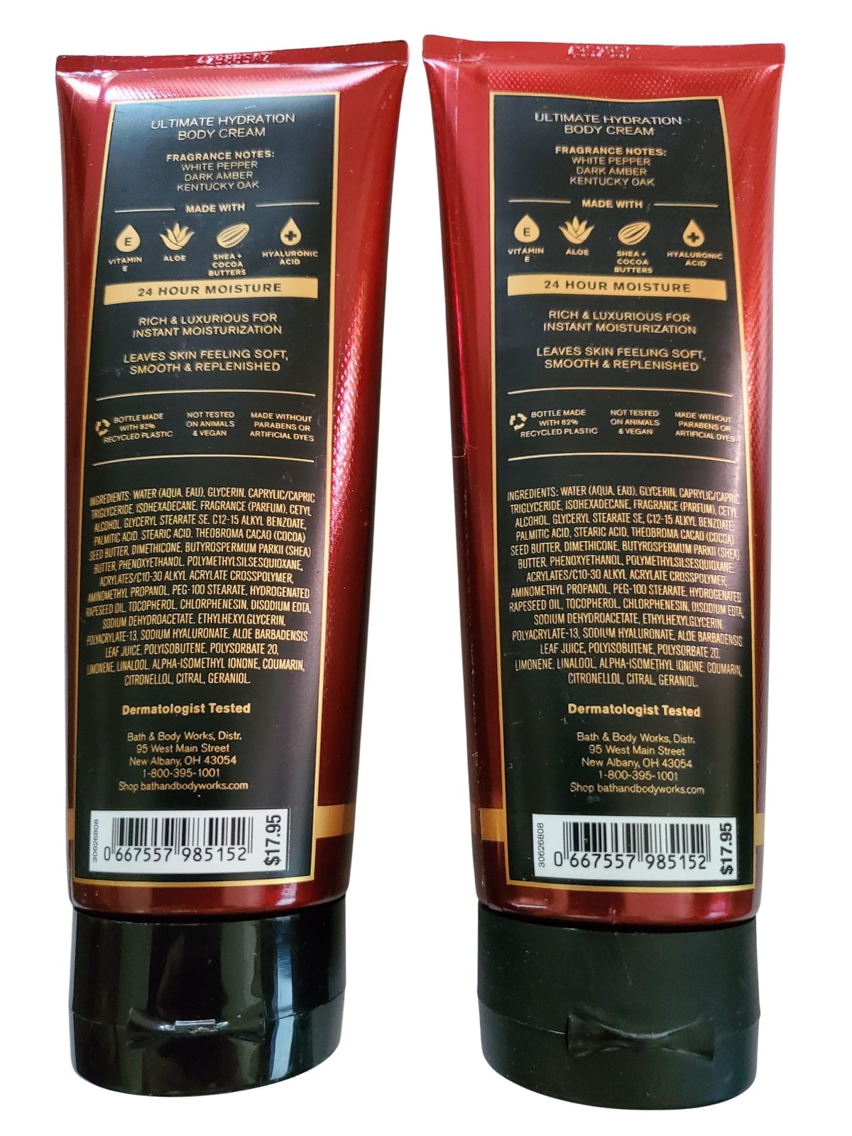 Bath & Body Works jar open revealing creamy texture that hydrates skin