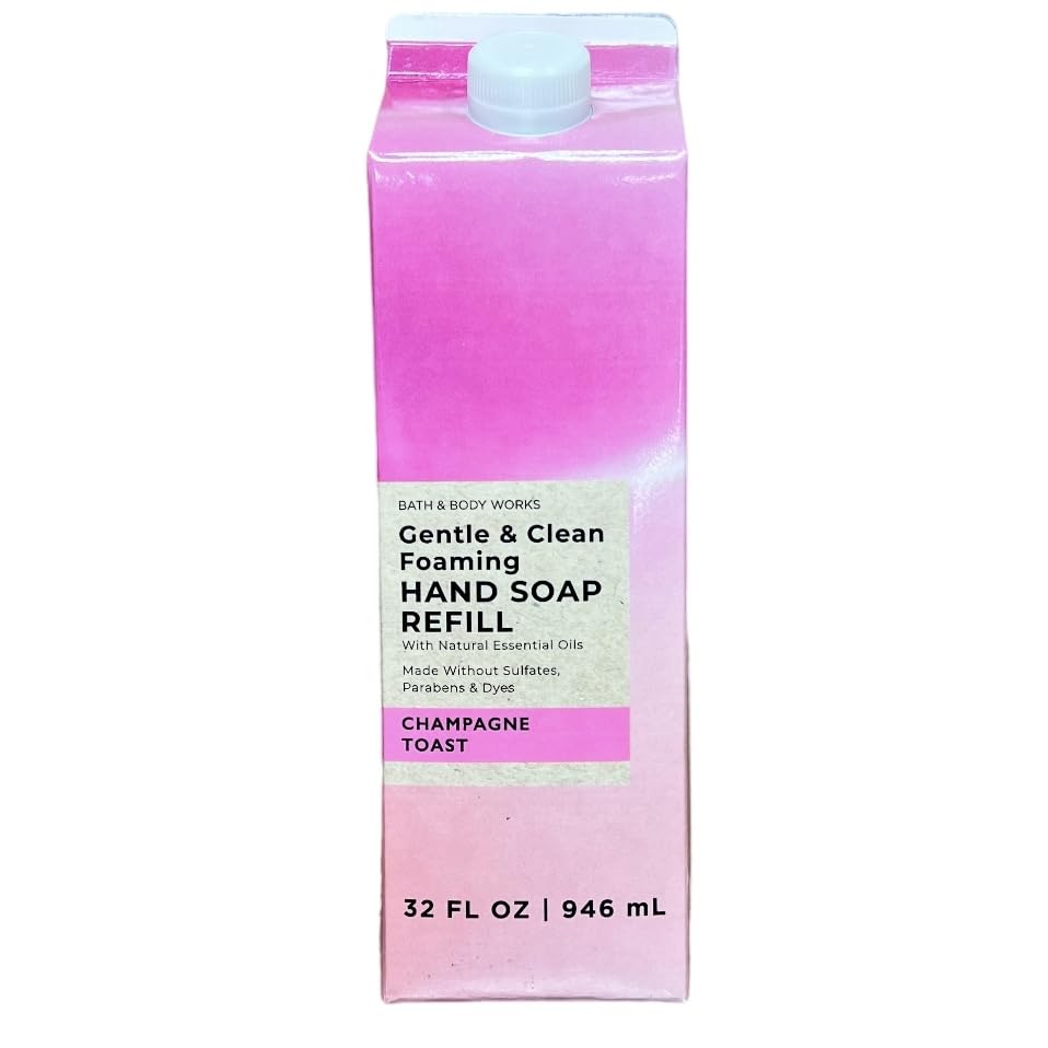 Bath & Body Works Champagne Toast front bottle showing label and volume