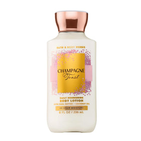 Bath & Body Works front bottle view showing Champagne Toast label and scent