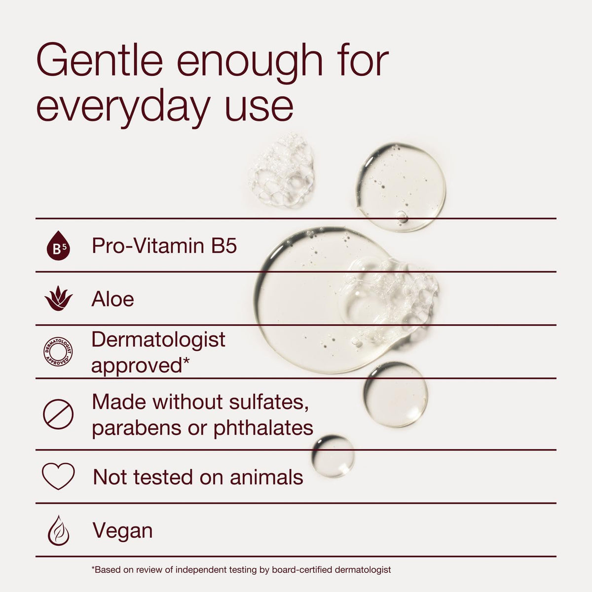 Bath & Body Works product texture with aloe and pro‑vitamin B5 visible
