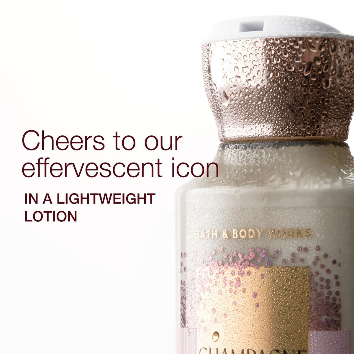 Bath & Body Works pump close-up highlighting easy-dispense and control
