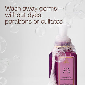 Bath & Body Works pump dispensing foam illustrating easy, controlled application