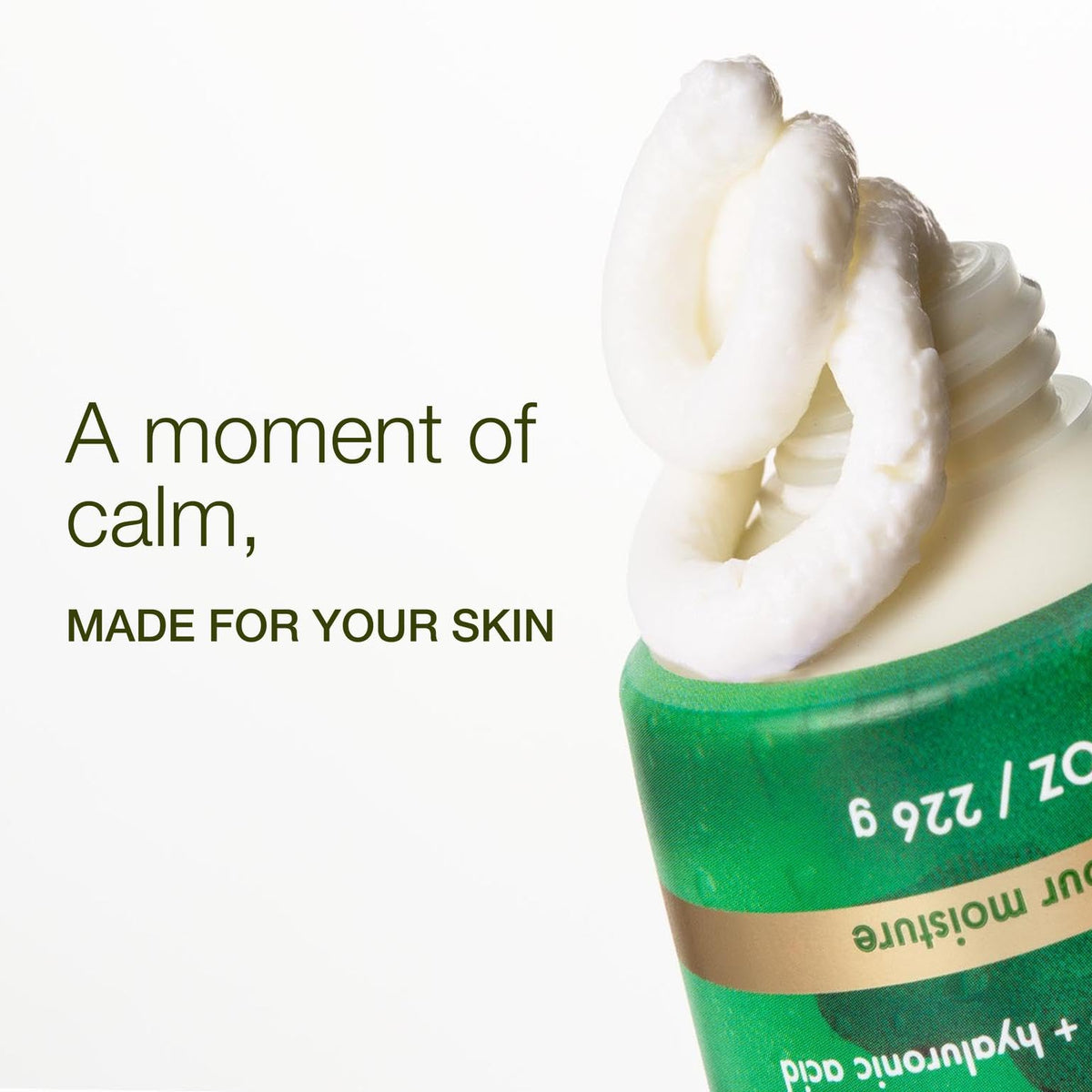 Bath & Body Works open jar showing creamy texture and fast-absorption benefit