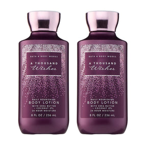 Bath & Body Works front packaging showing two 8 oz bottles and celebratory scent