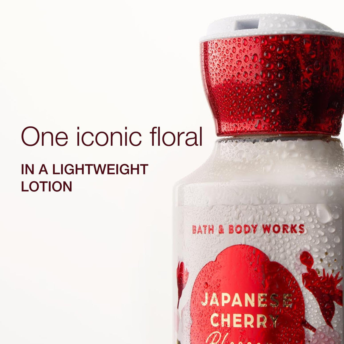 Bath & Body Works pump close-up highlighting easy dispensing benefit