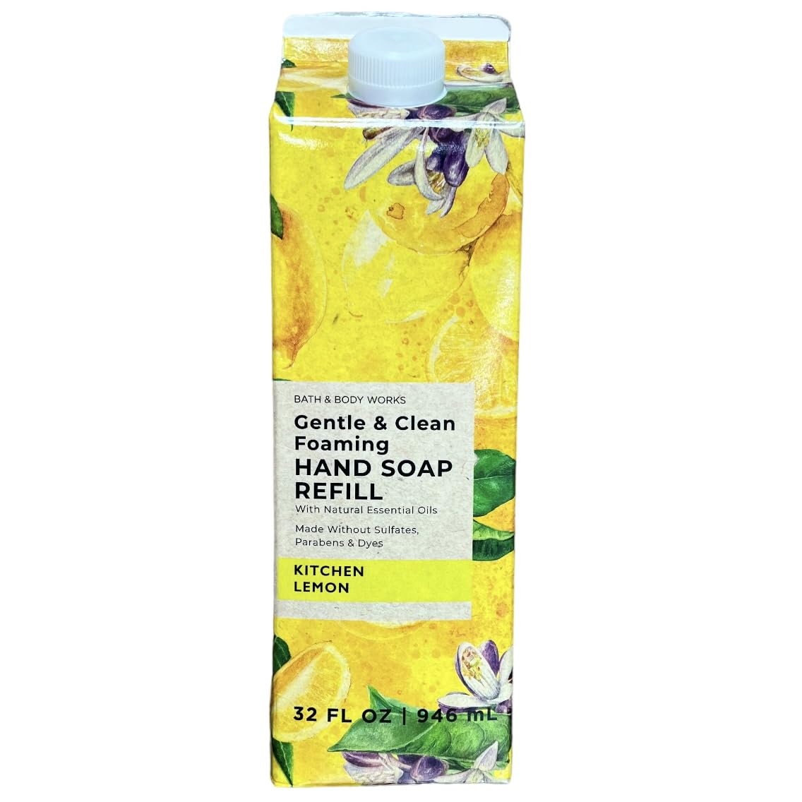 Bath & Body Works front bottle showing label and refill convenience for kitchens