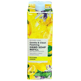 Bath & Body Works front bottle showing label and refill convenience for kitchens