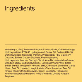 Bath & Body Works label close-up showing ingredient callouts and dermatologist-approved note