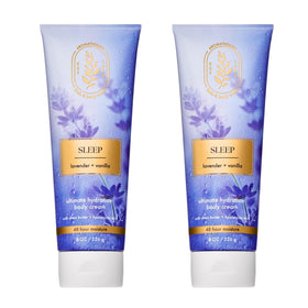 Bath & Body Works front packaging showing two 8 fl oz jars and calming benefit