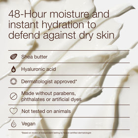 Bath & Body Works cream held in hand showing 8 oz size and scale