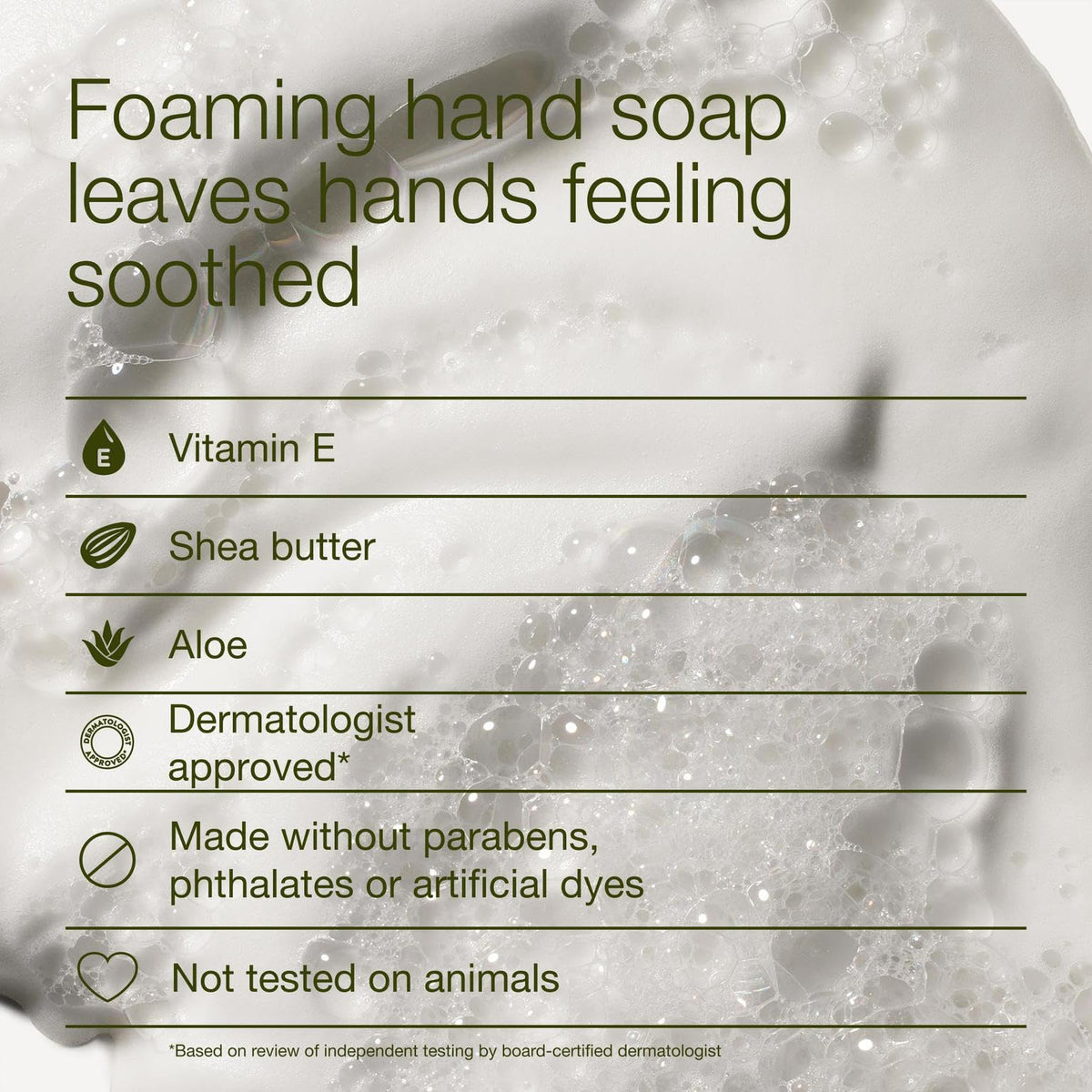 Bath & Body Works foamy texture close-up showing creamy, easy-rinse lather