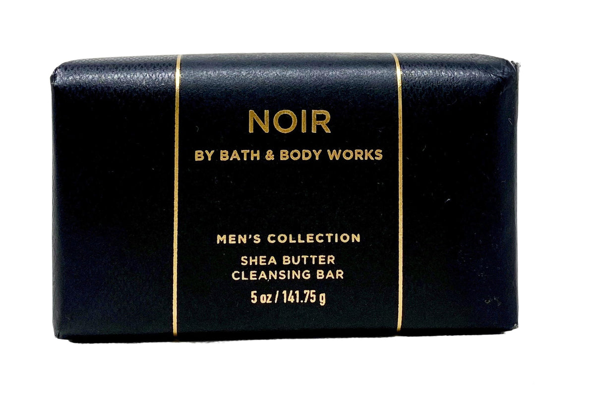 Bath & Body Works Noir bars close-up texture and scale, clear detail for product quality