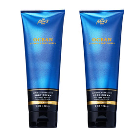Bath & Body Works front jar showing ocean scent and hydration benefits