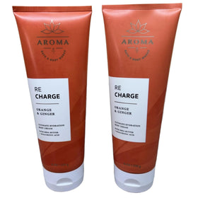 Bath & Body Works front packaging shows orange ginger scent, signals rich hydration