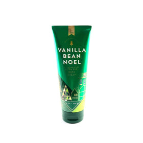 Bath & Body Works front packaging showing the Vanilla Bean Noel tub and festive design, gift-ready