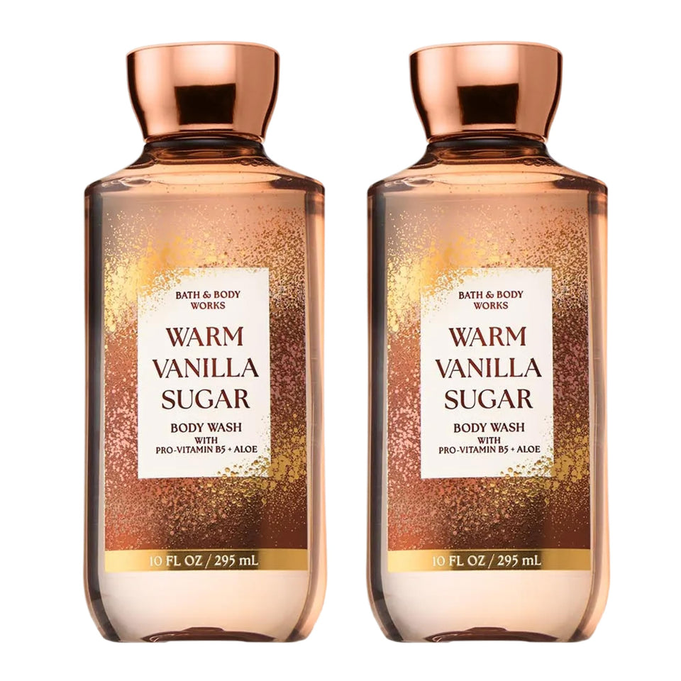 Bath & Body Works front packaging showing warm vanilla sugar for inviting scent