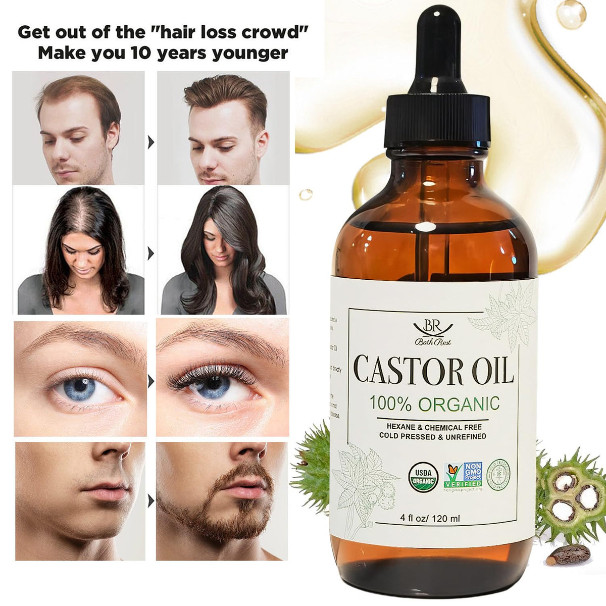 Bathrest applied with spoolie to eyelashes for targeted conditioning