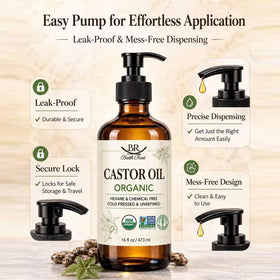 Bathrest castor beans close-up highlighting natural ingredients and purity benefit