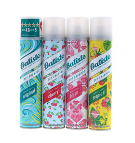 Batiste 4-pack front view showing all four scent cans with convenience
