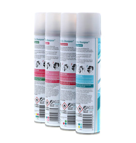 Applying Batiste dry shampoo to roots demonstrating fast oil control
