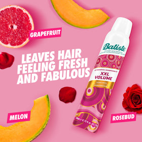 Batiste being applied to roots with fingers showing fast refresh and oil control