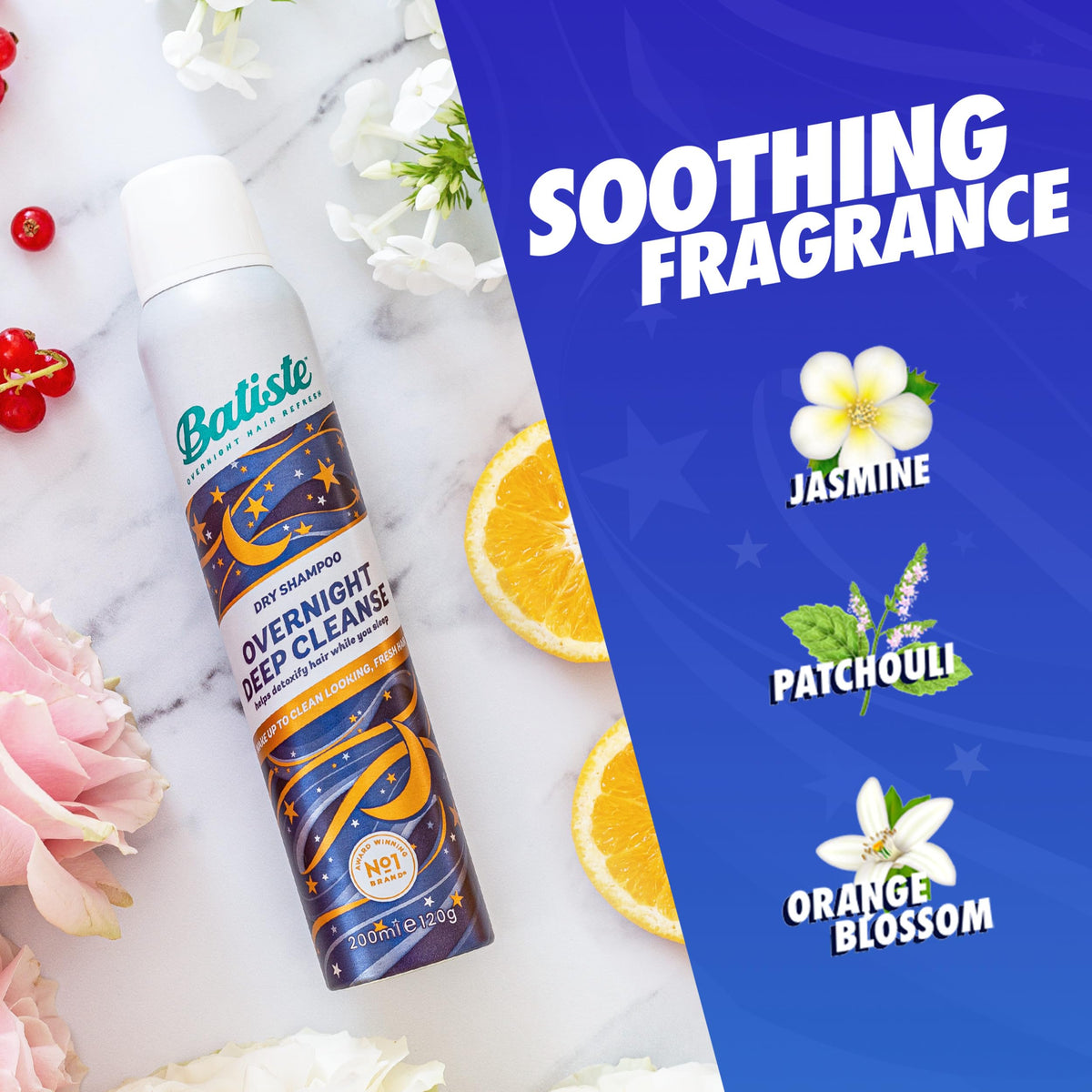 Batiste being applied to roots at night for convenient morning freshness
