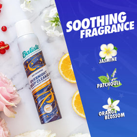 Batiste being applied to roots at night for convenient morning freshness