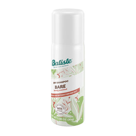 Batiste bare mini closeup label highlighting brand and light fragrance benefit