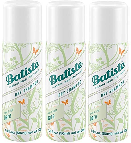 Batiste bare mini three cans arranged as pack of three for backup freshness