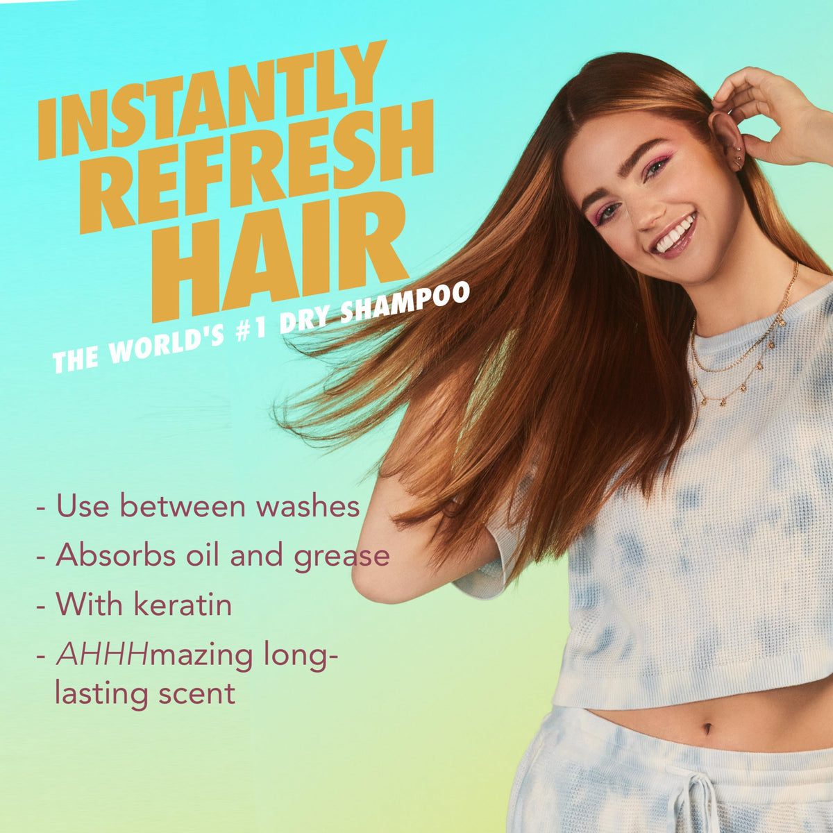 Batiste before and after side-by-side showing fresher, fuller hair