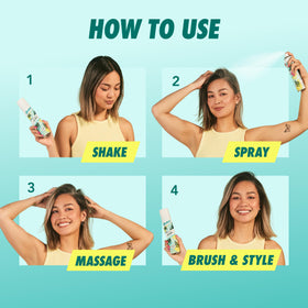 Batiste before and after hair shots showing refreshed volume and texture