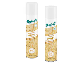 Batiste front packaging shows blonde formula and twin-pack convenience
