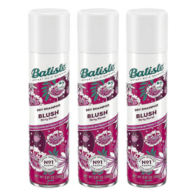 Batiste Blush front packaging showing floral can and label benefit