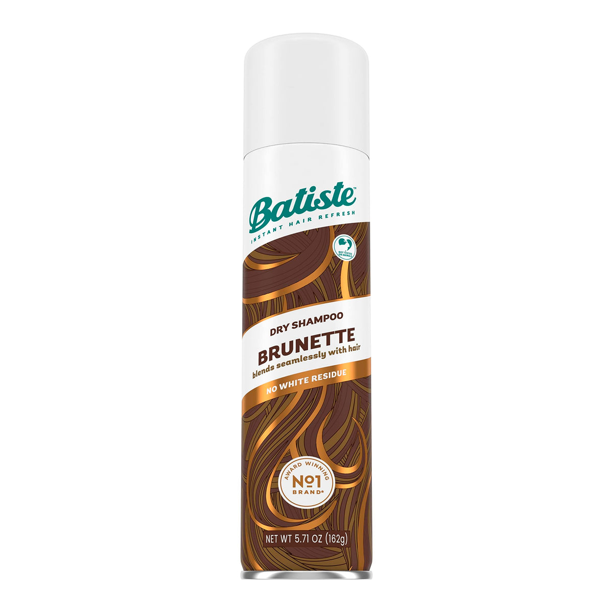 Batiste front packaging for brunette dry shampoo shows size and label, convenient refresh