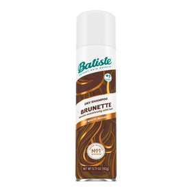 Batiste front packaging for brunette dry shampoo shows size and label, convenient refresh