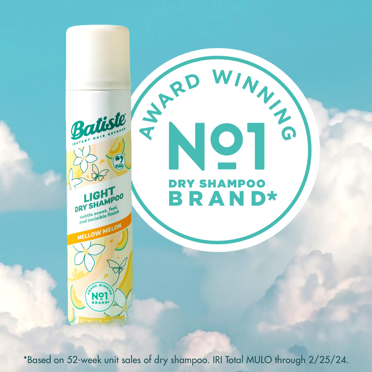 Batiste label close-up showing product name and lightweight invisible finish