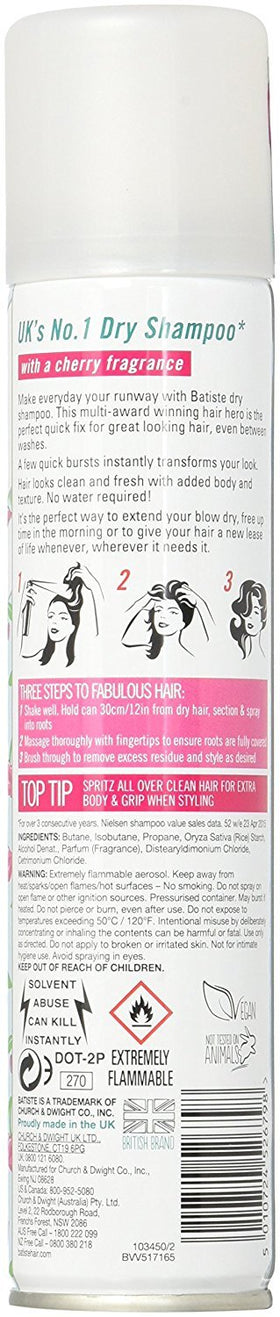 Batiste cherry close-up mist texture demonstrating oil-absorbing action
